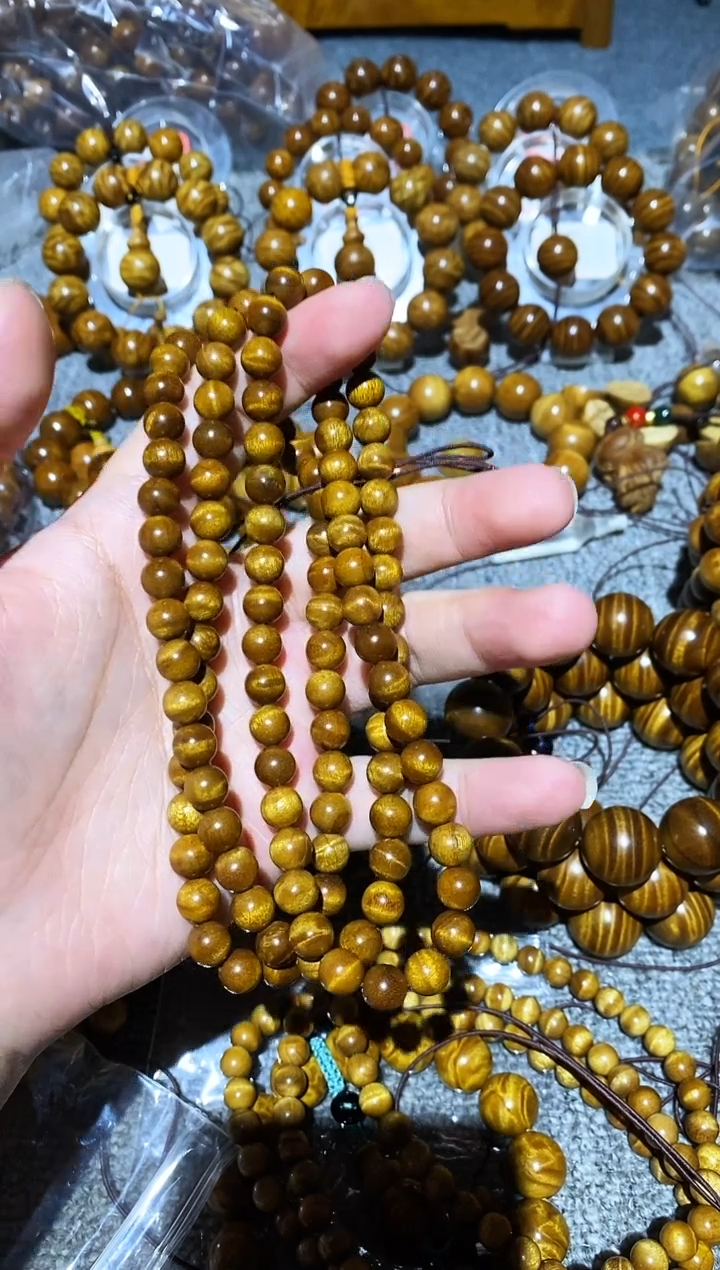 手串/手链楠木（金丝楠）ʚ****a小叶桢楠0.8/108颗水波纹手串