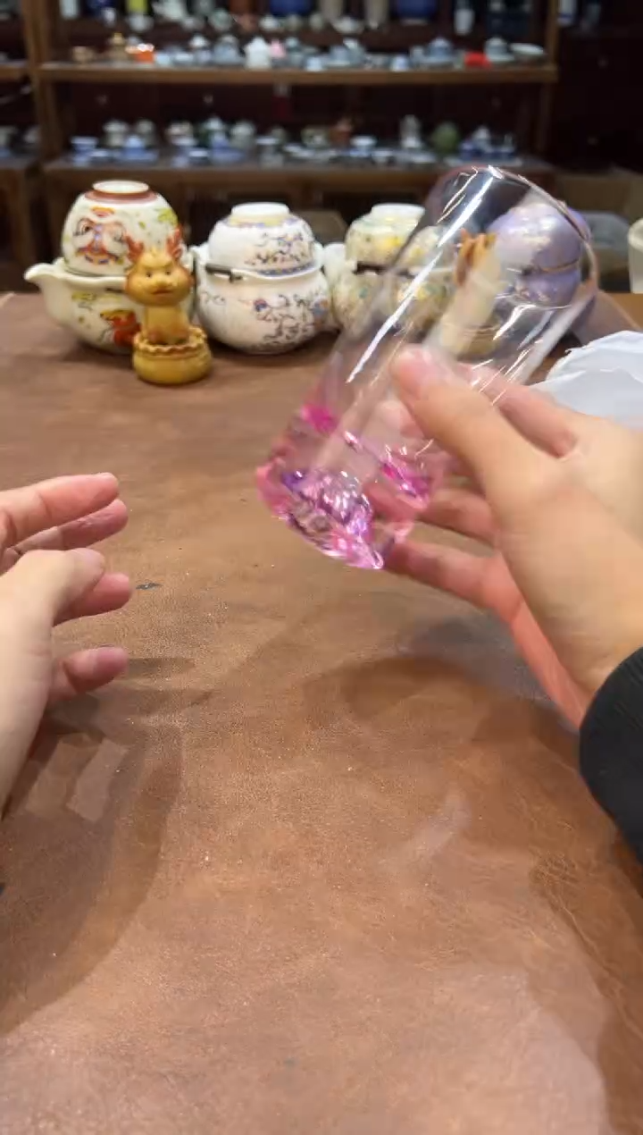 真的很便宜超好看会开片的旅行茶具