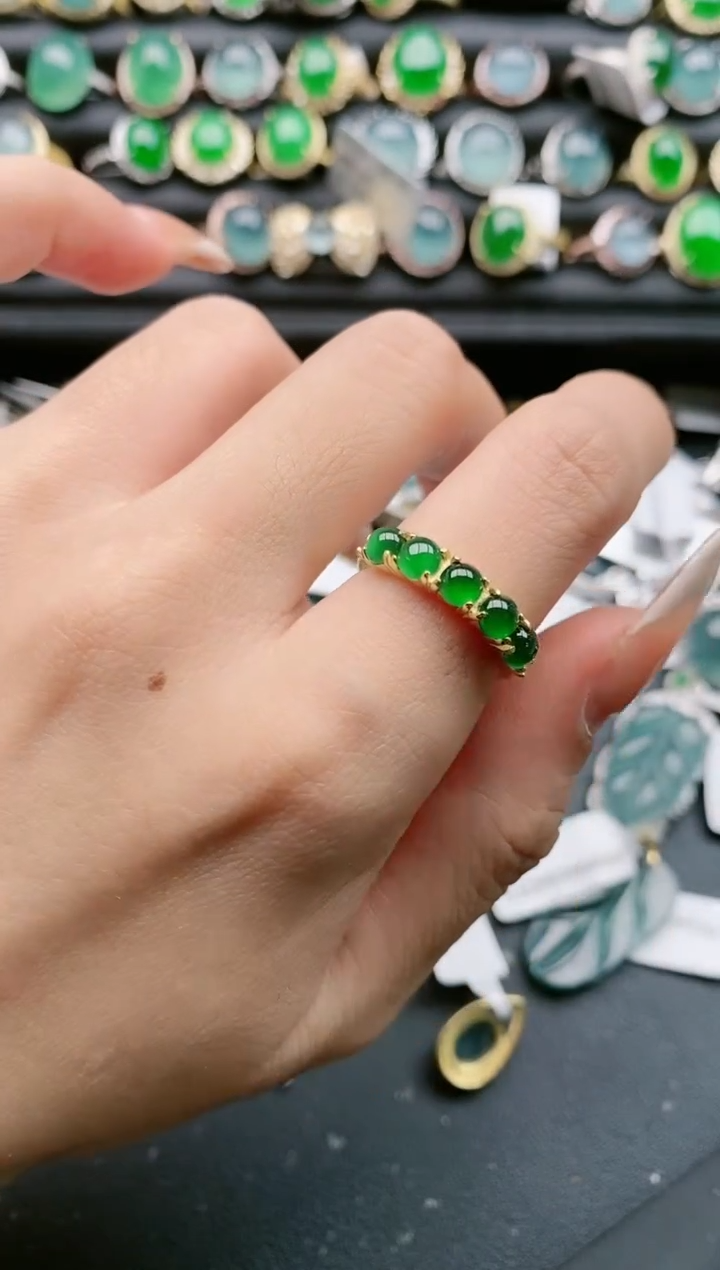 【闪购商品】翡翠戒指银S925镶嵌1111111