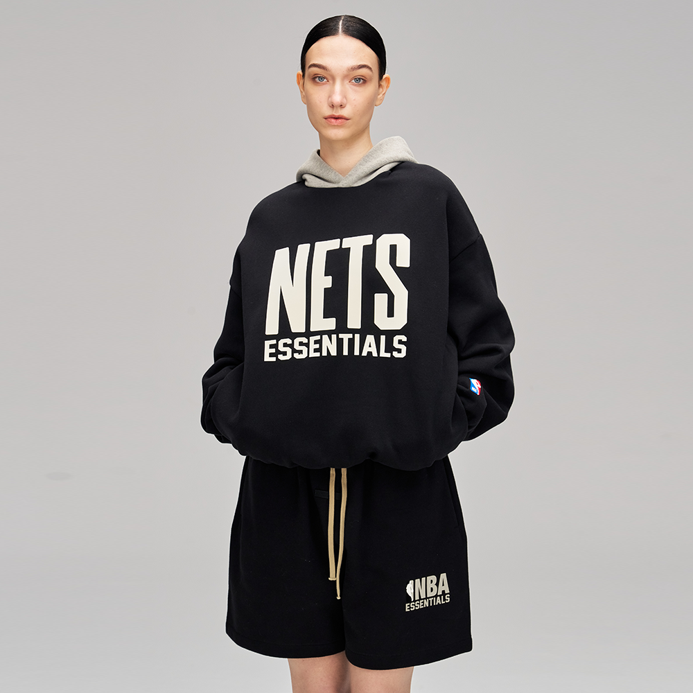 ESSENTIALS FEAR OF GODNBA All Star-NETS联名连帽卫衣