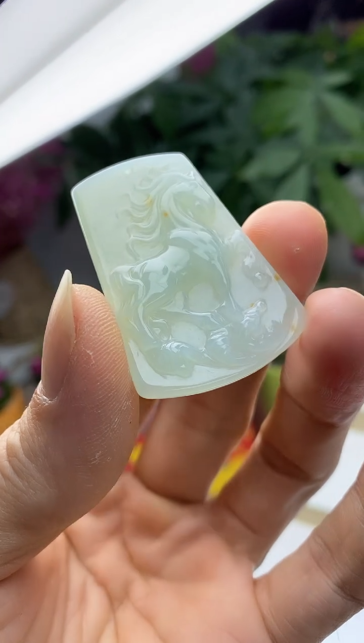 颈饰未镶嵌翡翠晶*1天然缅甸翡翠A货