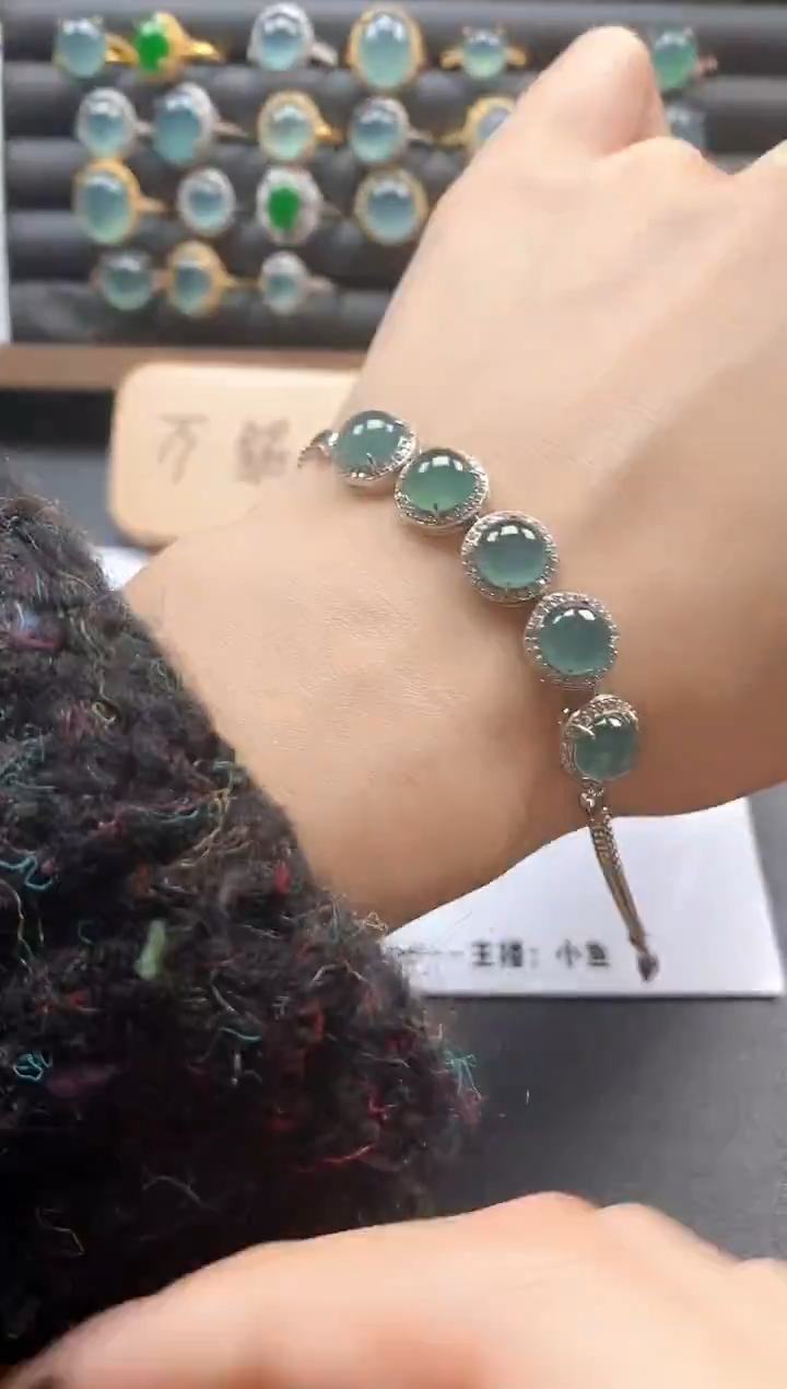 银S925镶嵌戒指翡翠51511