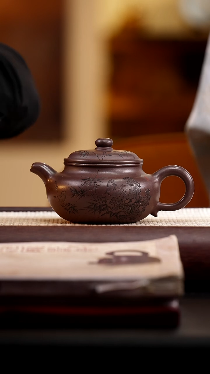 茶壶紫砂天青泥仿古280cc