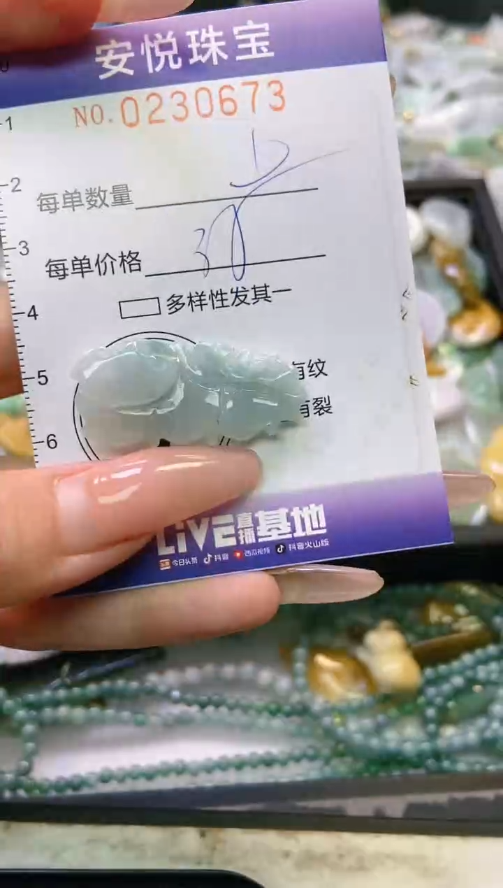 翡翠未镶嵌颈饰闪购0230673
