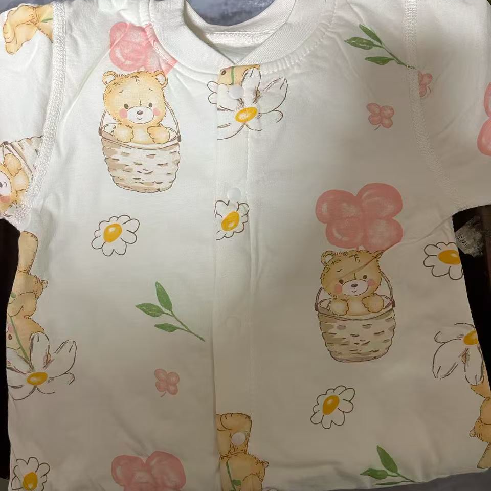 小豆婴满印薄面连体