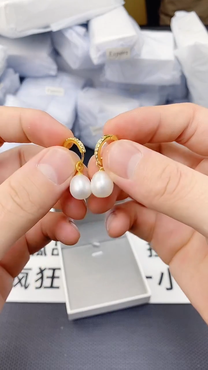 未镶嵌耳饰淡水珍珠ED1043