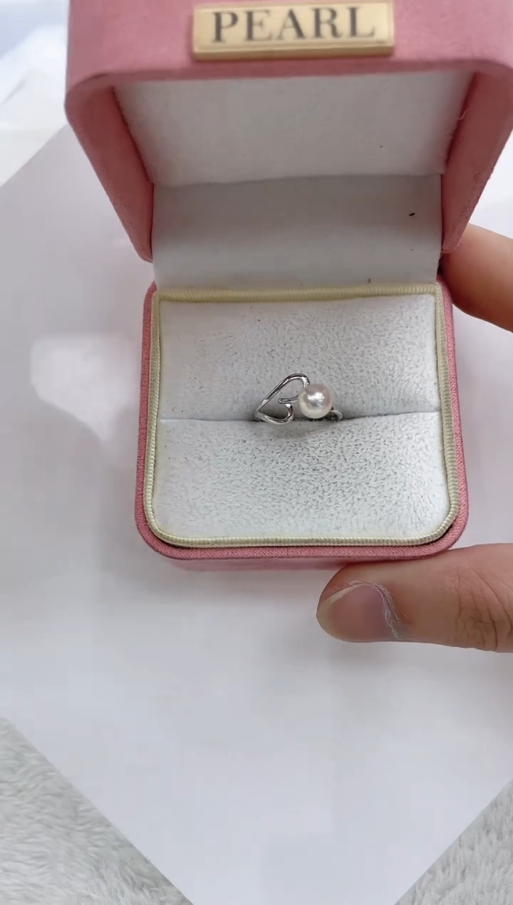 【闪购商品】海水珍珠戒指银S925镶嵌海水珍珠戒指