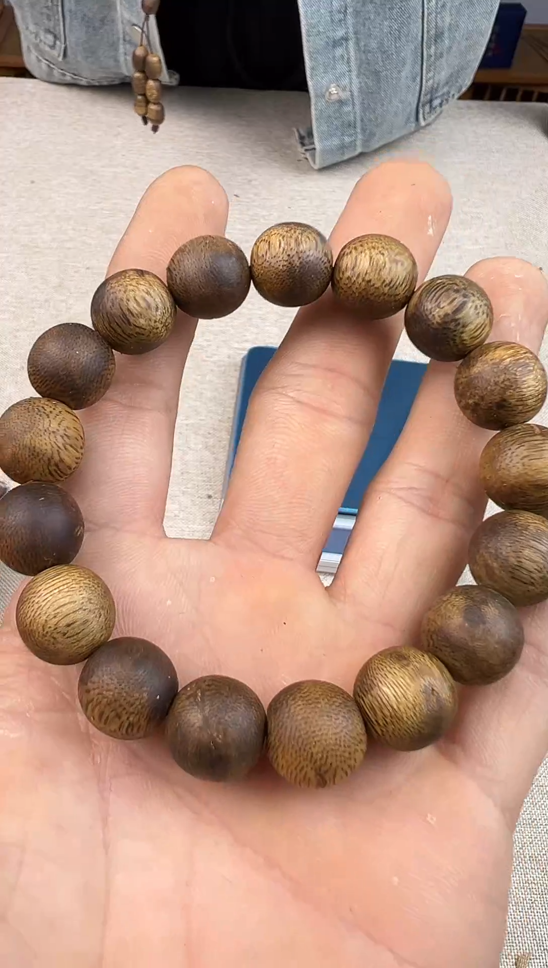 沉香沉香碎屑奇楠沉香圆珠1.3单圈多样性发一