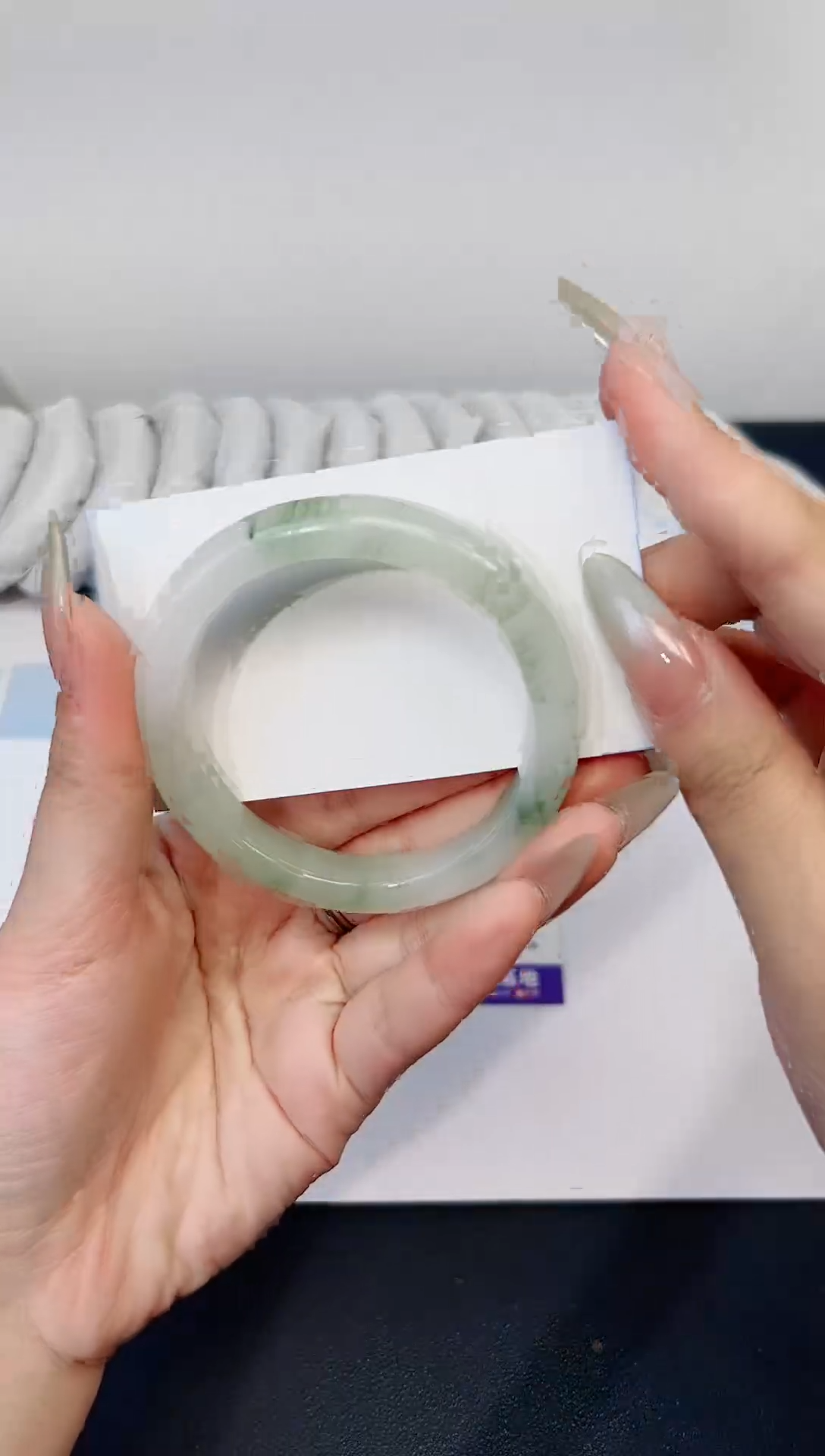 【闪购商品】石英质玉手镯合金286-56.2