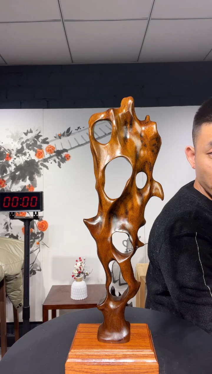 【闪购商品】金丝楠木雕金丝楠木工艺品摆件