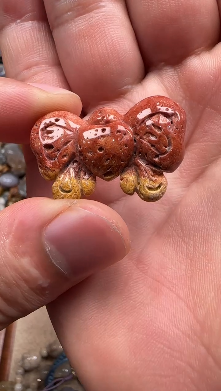 【闪购商品】硅化珊瑚（珊瑚玉）颈饰未镶嵌135