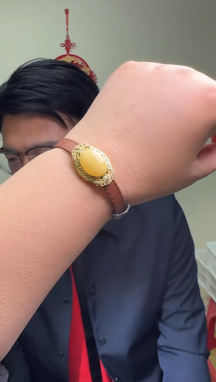 【闪购商品】琥珀戒指未镶嵌多样性发一件093