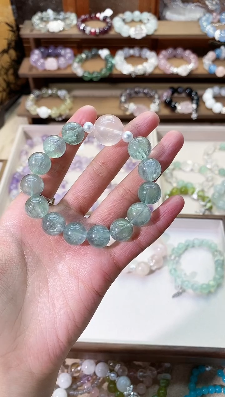 【闪购商品】水晶手串未镶嵌拉丝萤石手串