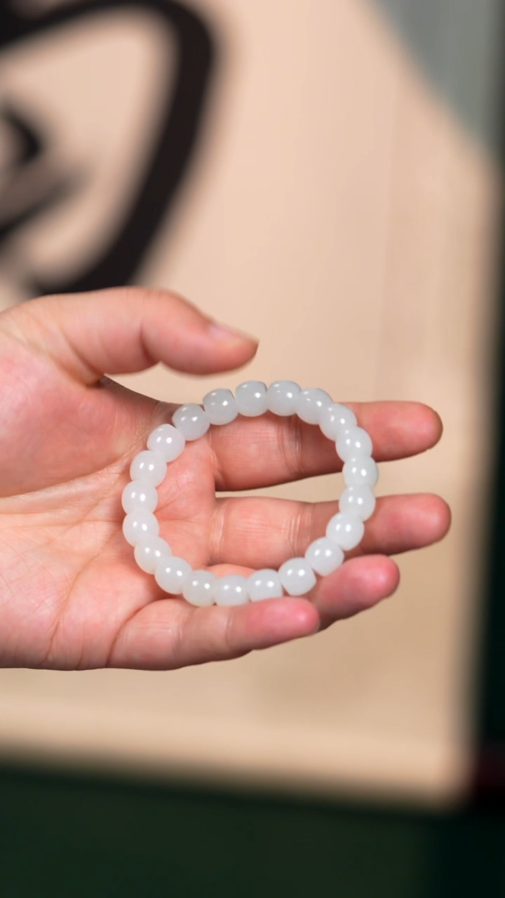 未镶嵌手链和田玉10mm黑山