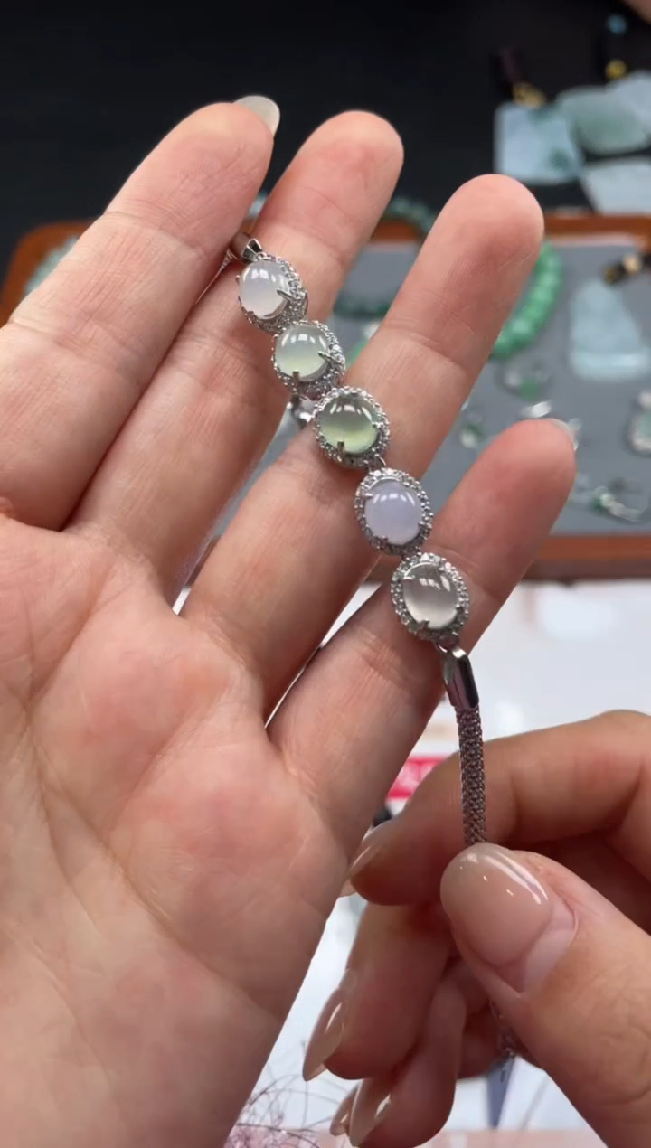 【闪购商品】定制翡翠银S925镶嵌03-08HDJT0140672