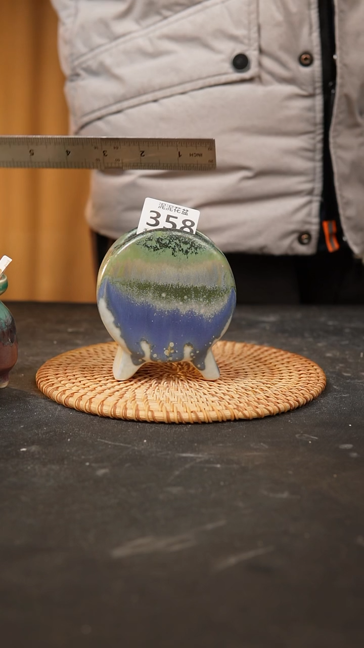 【闪购商品】瓷片358泥泥手工花盆