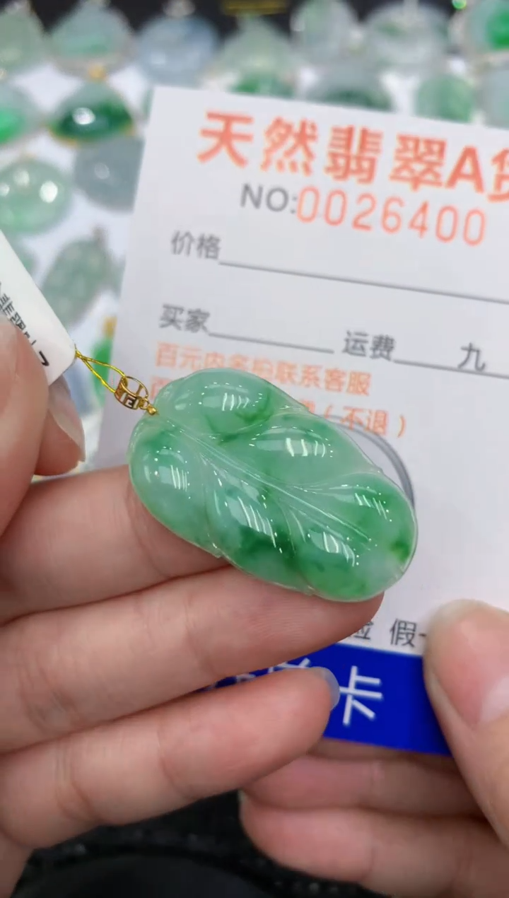 【闪购商品】翡翠颈饰18K金镶嵌11111111111