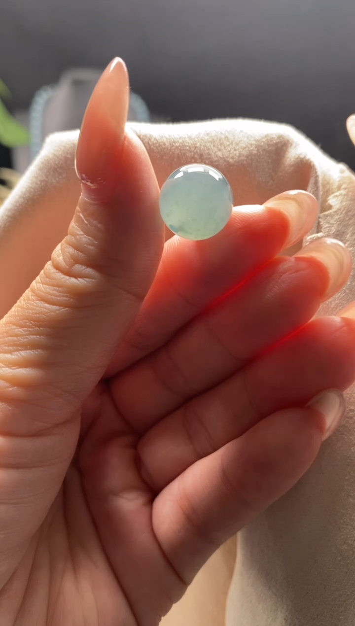 未镶嵌手链翡翠散珠卡12MM圆珠