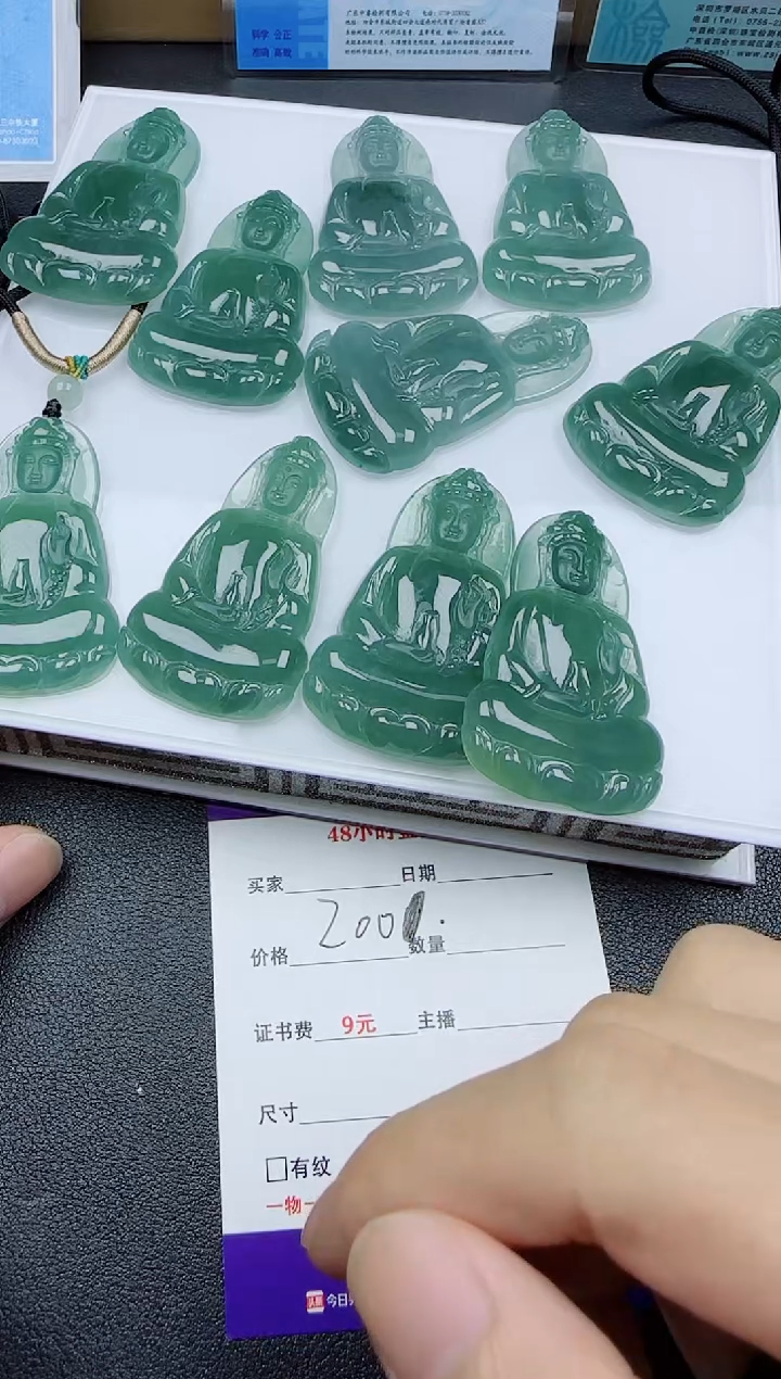 【闪购商品】翡翠未镶嵌颈饰翡翠素衣观音（多样性发其一）