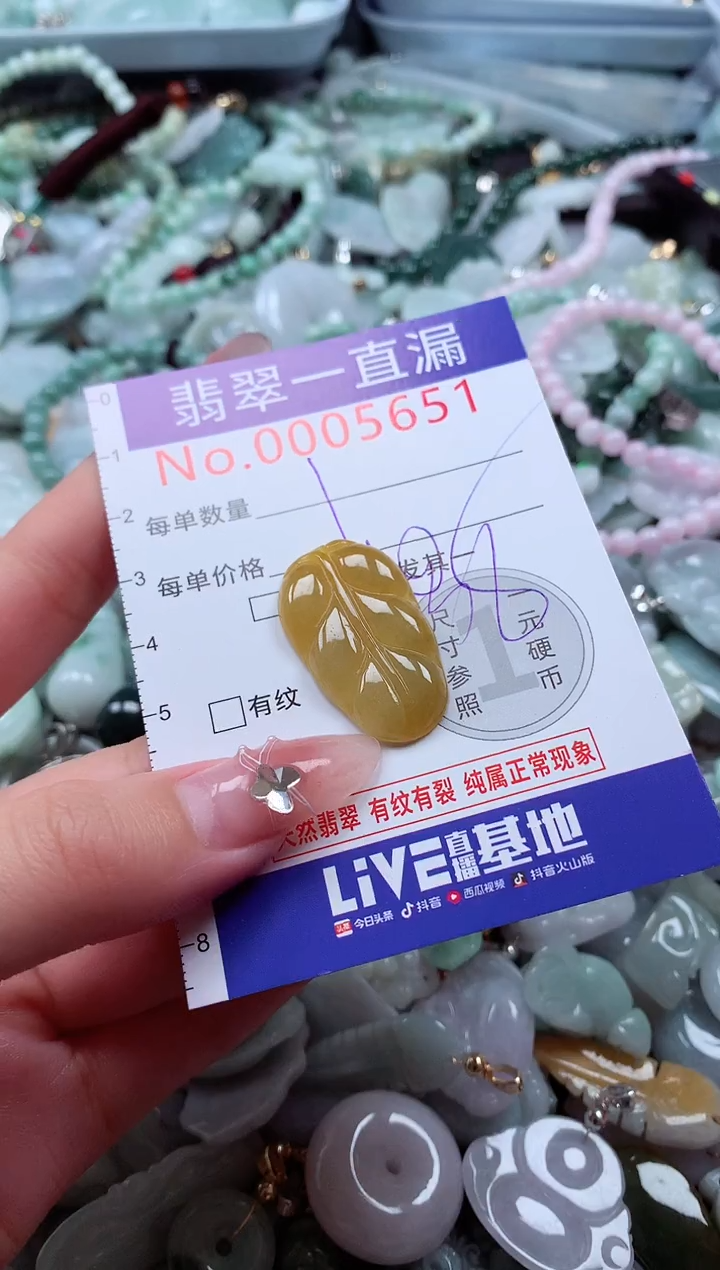 翡翠未镶嵌吊坠(不含链)5651