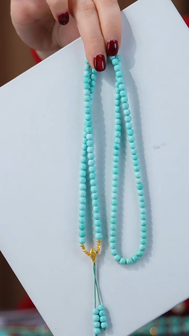 【闪购商品】绿松石项链18K金镶嵌1