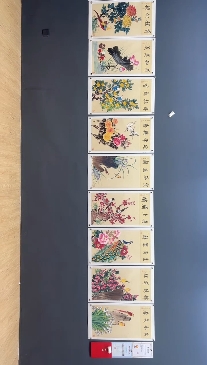 国画十大名花名鸟齐一志老师国画作品