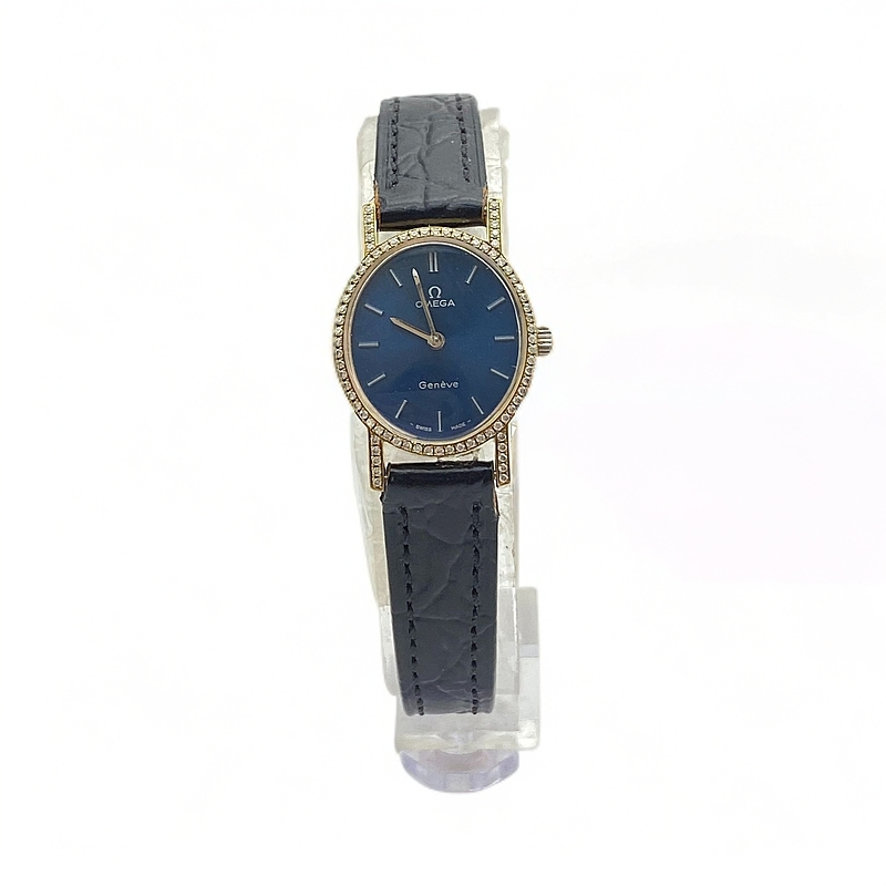 95新 Omega/欧米茄 碟飞系列/24MM/手动机械/后镶钻