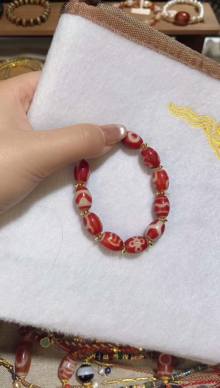 【闪购商品】玛瑙/玉髓手串合金玛瑙手串