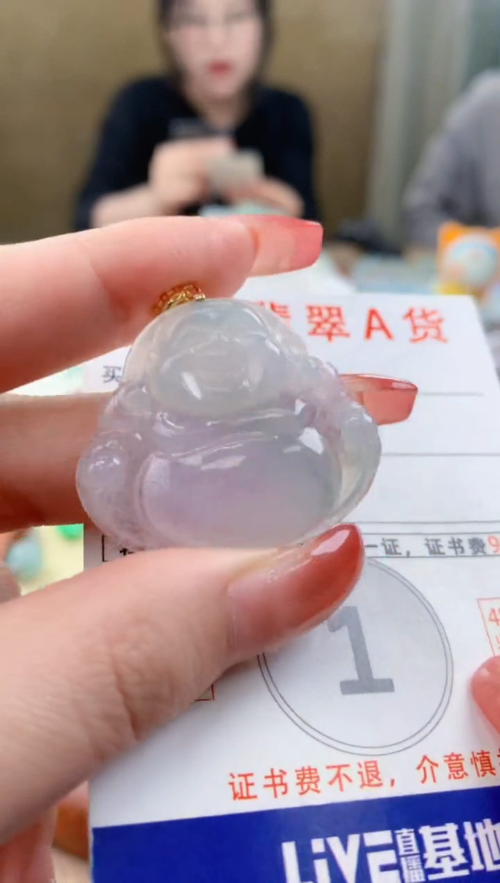 颈饰未镶嵌翡翠天然A货翡翠挂件