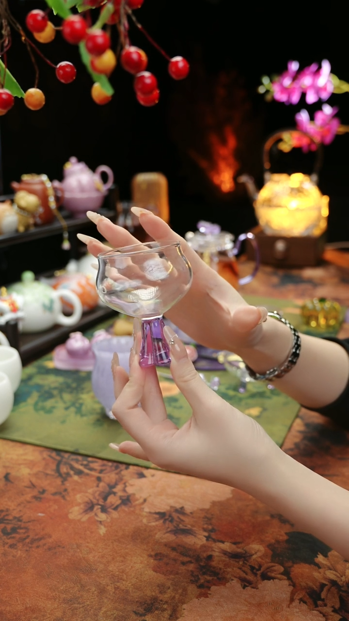 【闪购商品】紫色高足主人杯60cc@@@@@