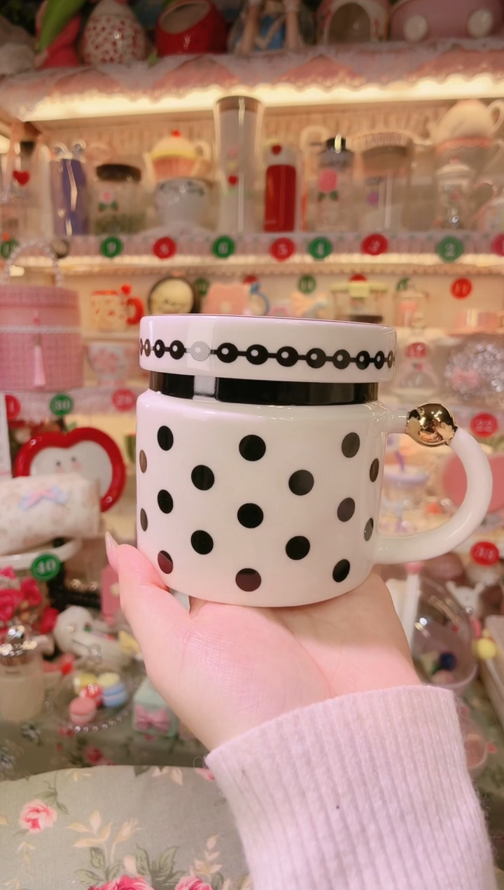 【闪购商品】摆件波点咖啡杯品质好，发货快，放心拍