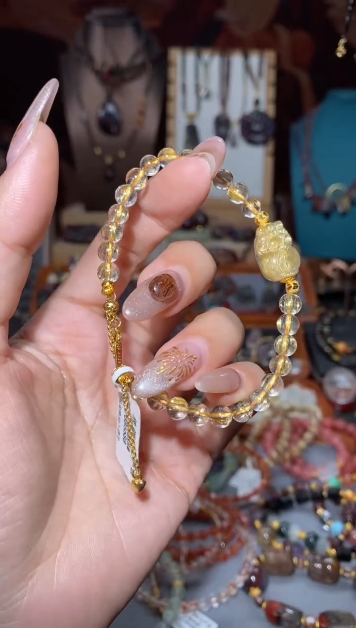 【闪购商品】水晶手链未镶嵌钛板晶