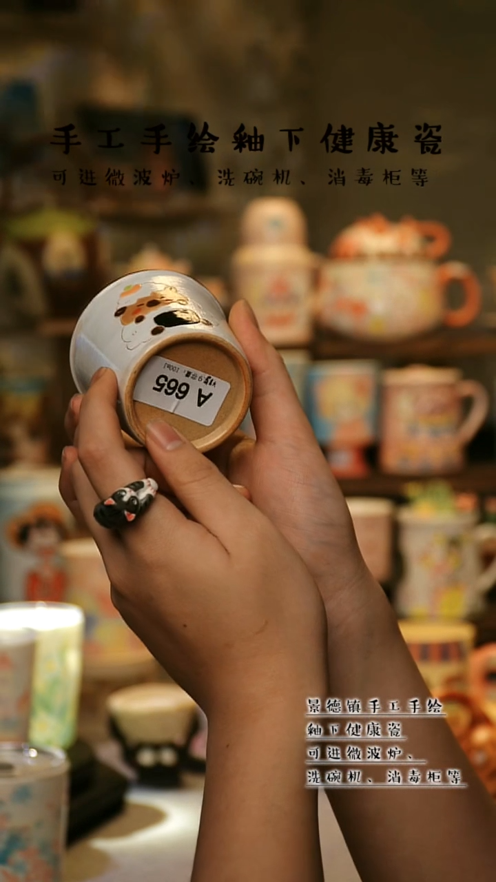 【闪购商品】杯景德镇高温釉下彩&A665
