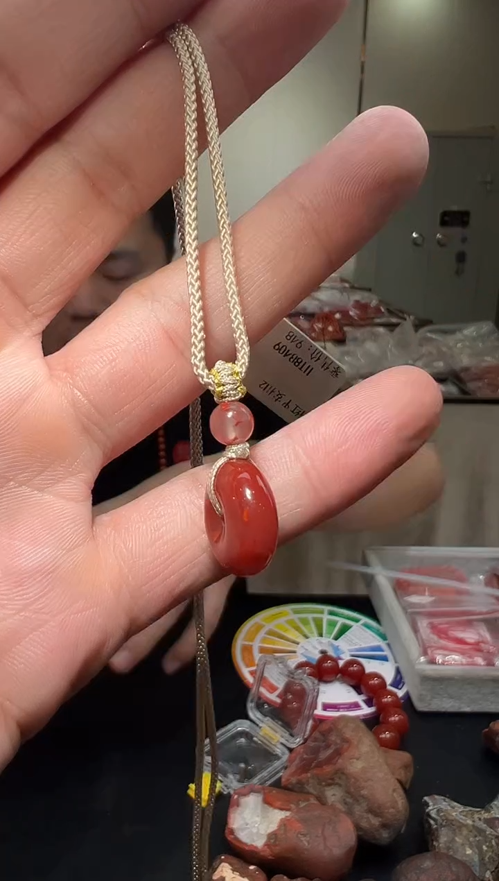 【闪购商品】南红玛瑙平安扣未镶嵌ht88409