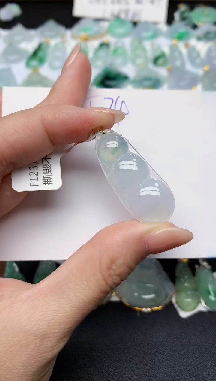 颈饰未镶嵌翡翠天然缅甸A货翡翠百元以上9元证书费自理