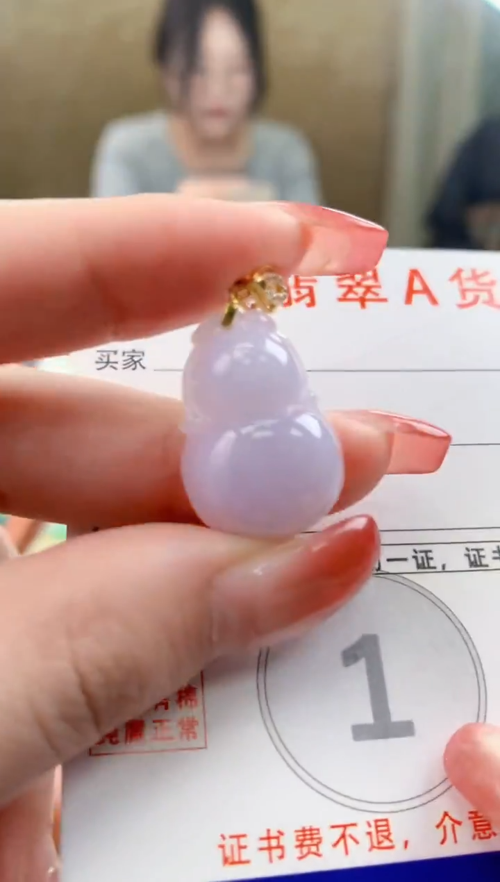 颈饰未镶嵌翡翠天然A货翡翠挂件