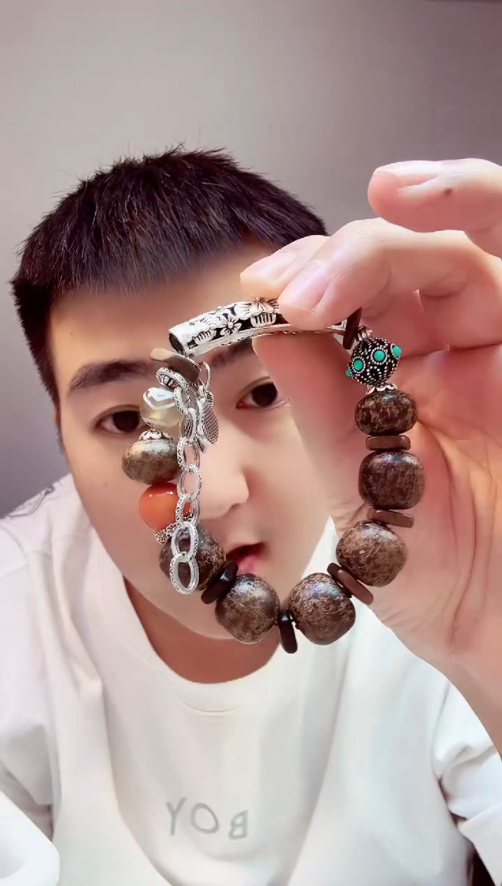 玛瑙/玉髓手链银S925镶嵌SSSS