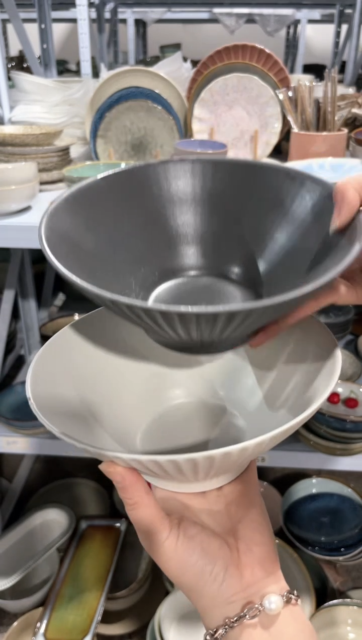 【闪购商品】瓷片外贸尾货微瑕满20包邮X2  8寸碗