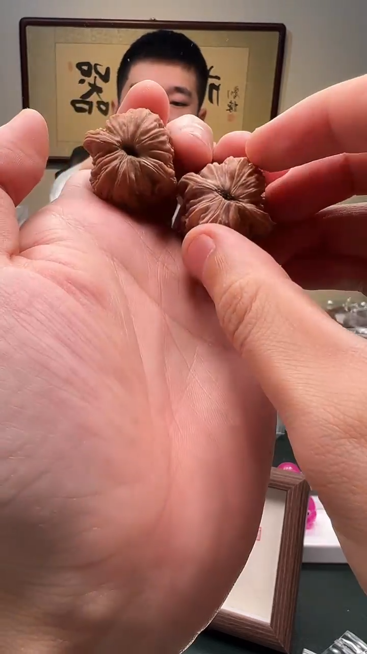 把件文玩核桃o****n30mm以内 山地楼 1对 10号