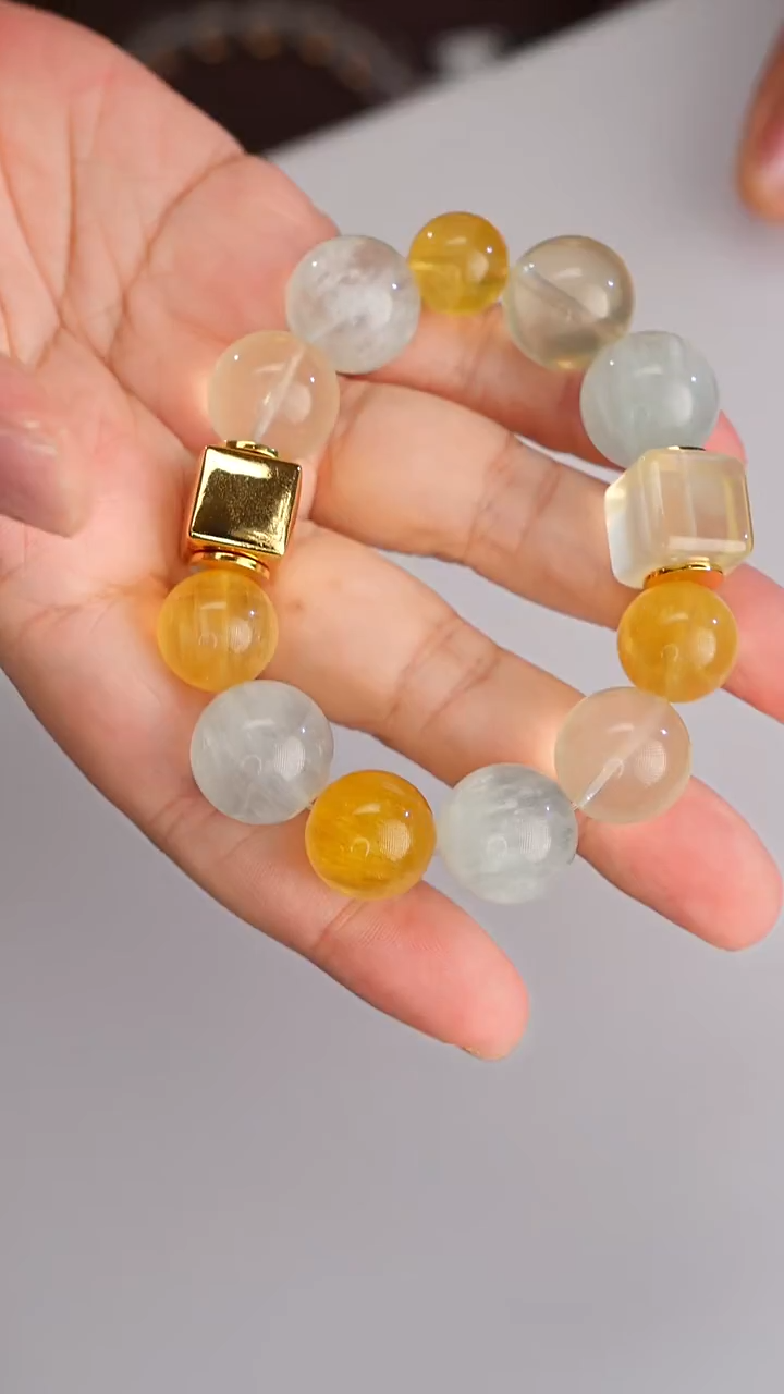 合金手链水晶晴空蜜糖手串