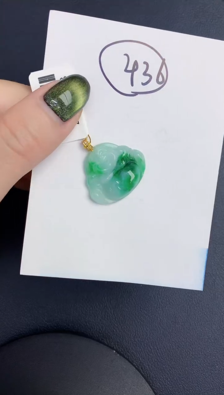 【闪购商品】翡翠颈饰18K金镶嵌0000000000