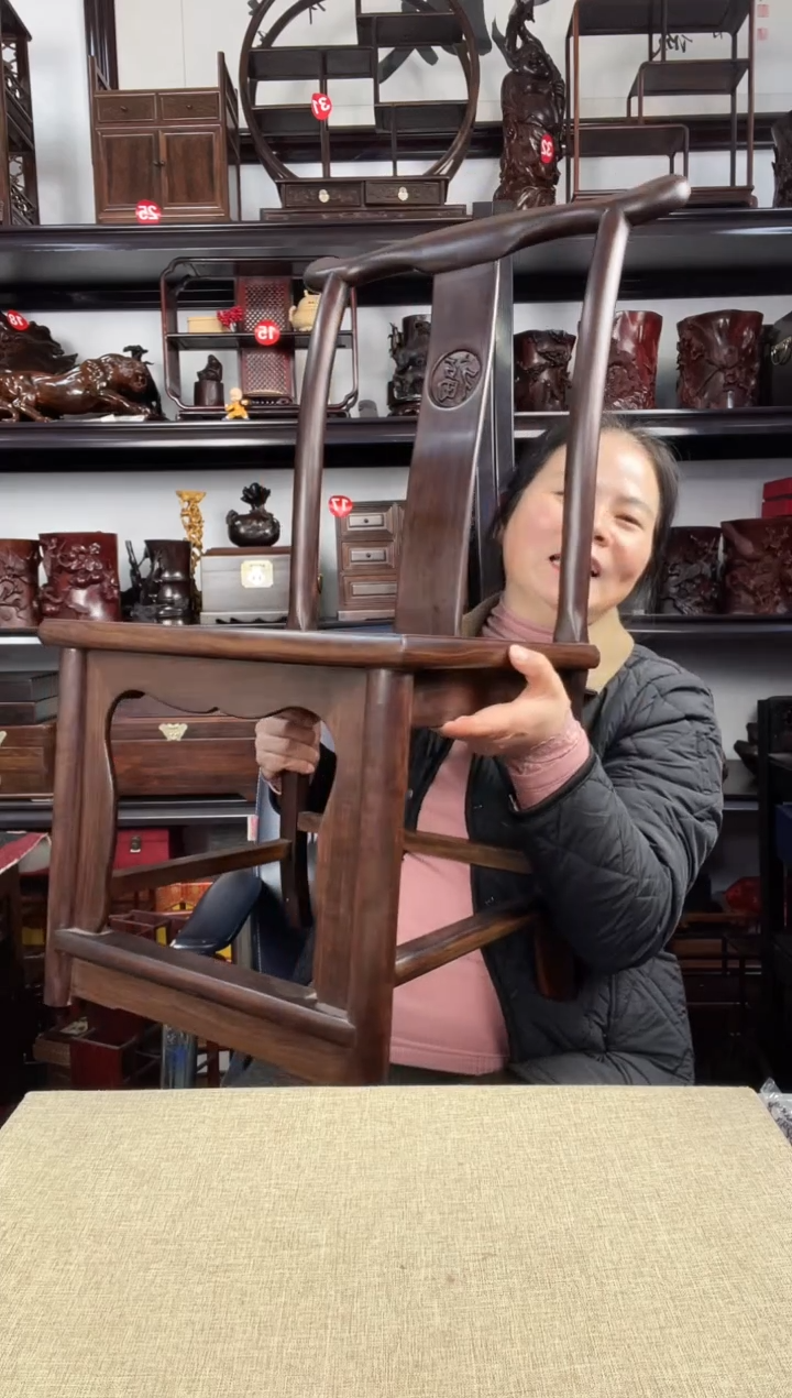 木靠背椅老李红木工艺品