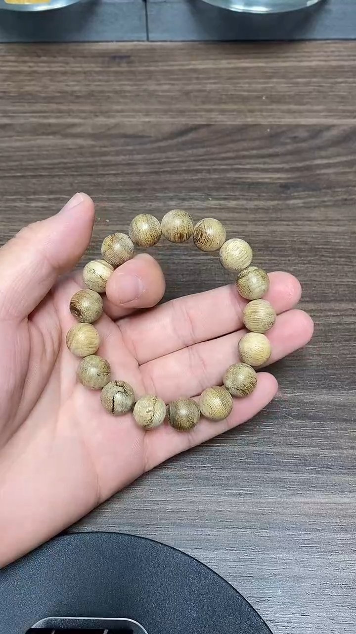 手串沉香TC07054沉香天然野金星菩萨棋兰花香果香单圈