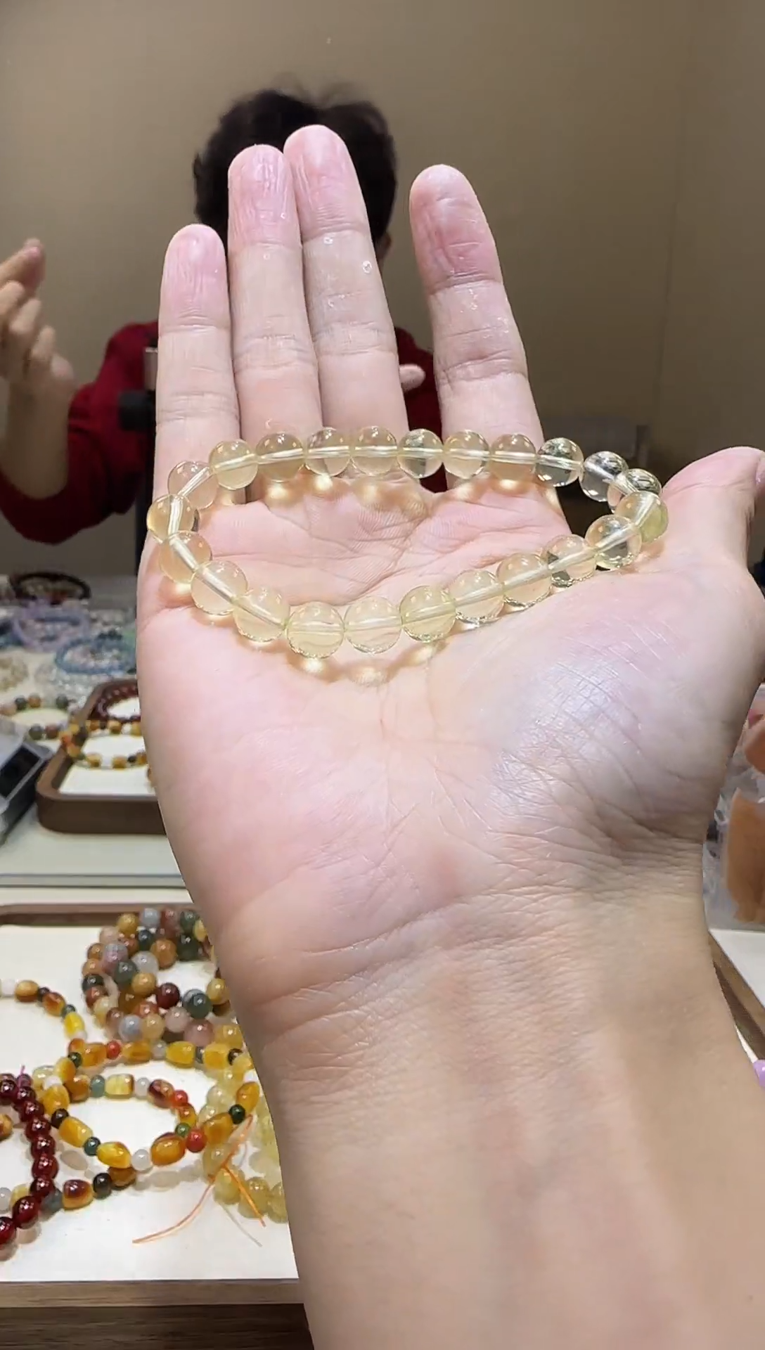 【闪购商品】水晶手链未镶嵌净体柠檬黄水晶8+