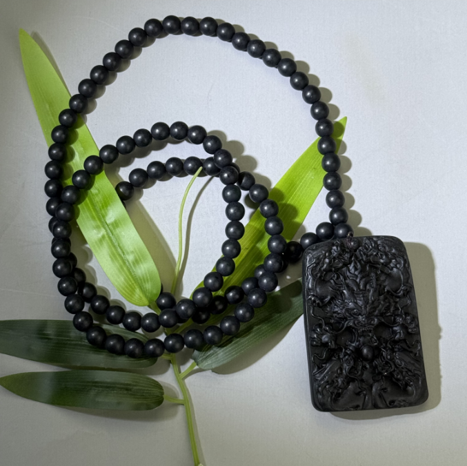 【尚御阁】黑色正龙牌吊坠yp