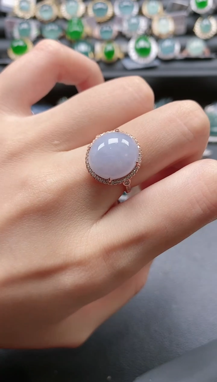 【闪购商品】翡翠戒指银S925镶嵌51151
