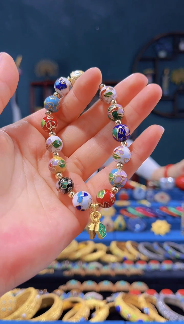 【闪购商品】非遗绝技 景泰蓝手串 多宝