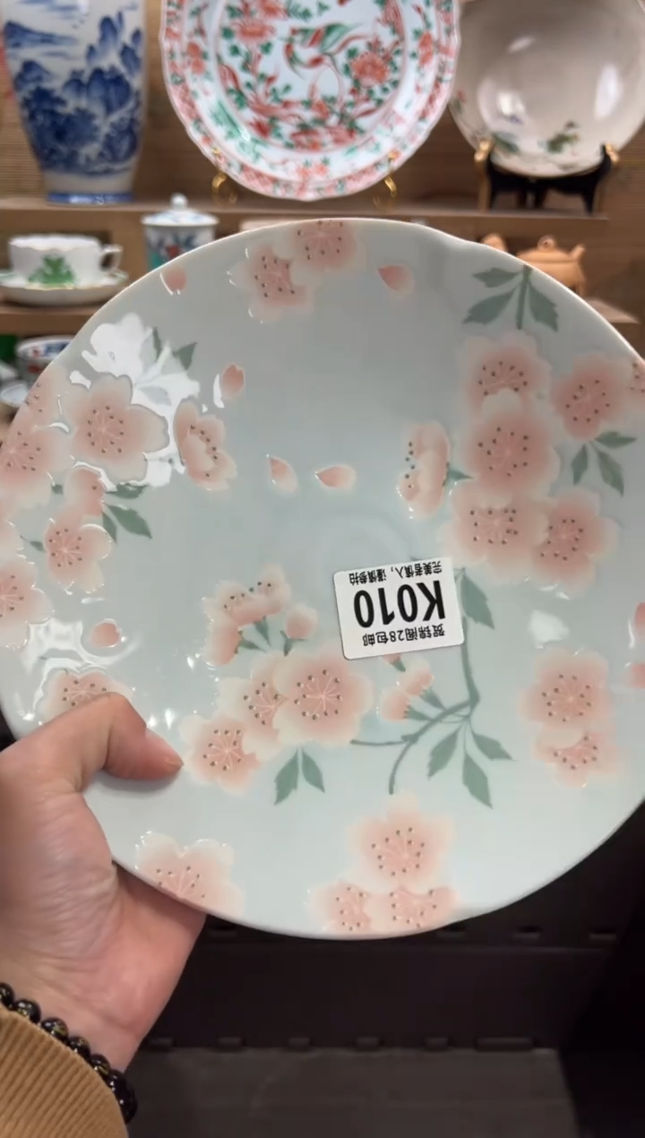 瓷片木*壳      K010