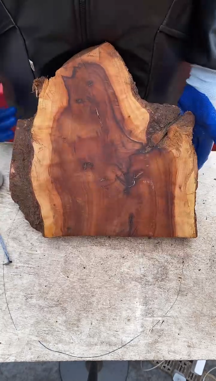 枣木【3】号原木段，尺寸随型