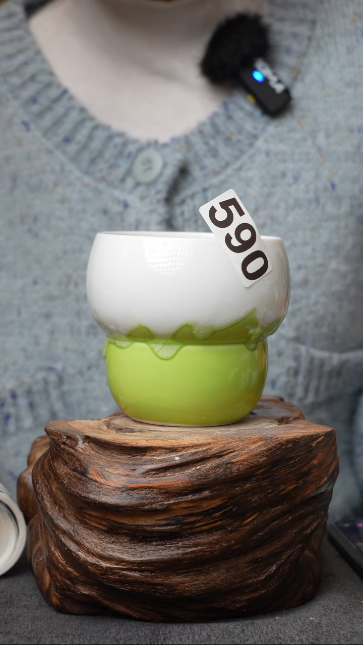 杯子陶瓷590景德镇手工手创杯子 带冰裂纹